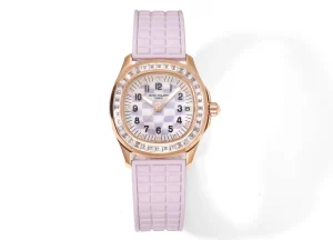 Patek Philippe Aquanaut Mechanical Watch Pink Rubber – Super Clone Replica Edition