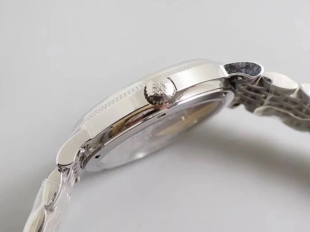 3K Factory Patek Philippe Calatrava 5120G Silver Super Clone Replica Watch - 图片 5