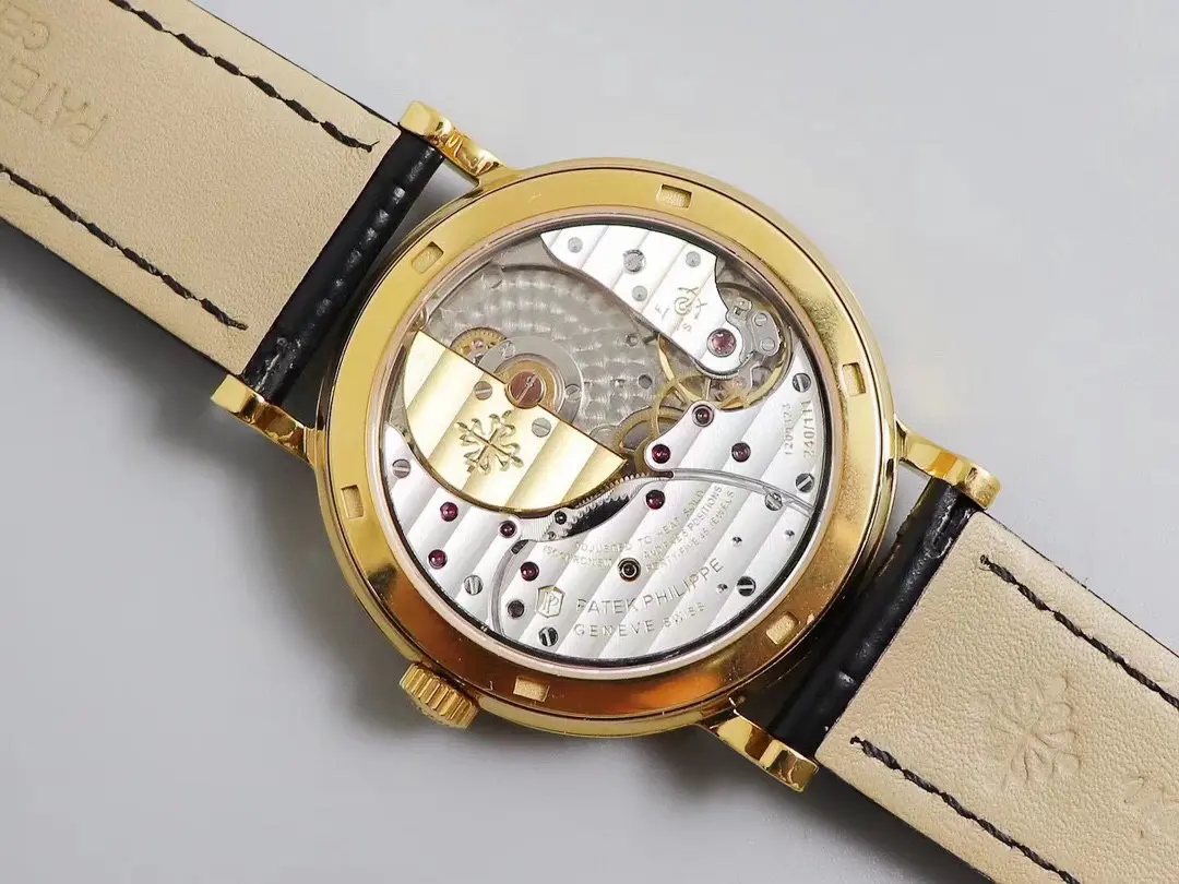 3K Factory Patek Philippe Calatrava 5120G White Dial Gold Super Clone Replica Watch - 图片 9
