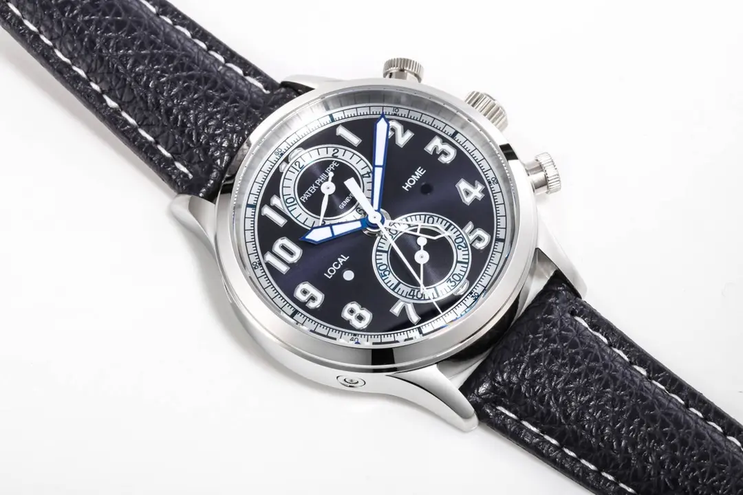 Patek Philippe Complications 5924G Blue Leather Super Clone Replica Watch - 图片 5