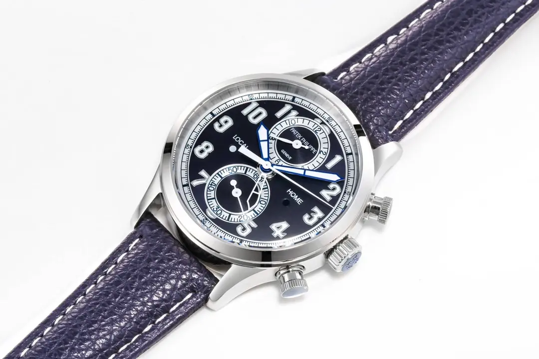 Patek Philippe Complications 5924G Blue Leather Super Clone Replica Watch - 图片 6