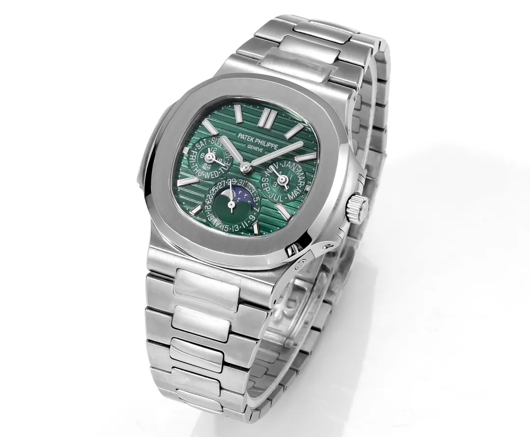 Patek Philippe Nautilus 5740 Green Perpetual Super Clone Watch - 图片 3