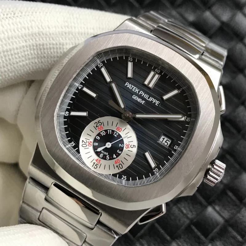 Patek Philippe Nautilus 5980 Blue Dial Chronograph Swiss Replica - 图片 3