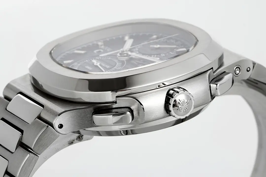 Patek Philippe Nautilus 5990/1A Dual Time Steel Black Super Clone Replica Watch - 图片 7