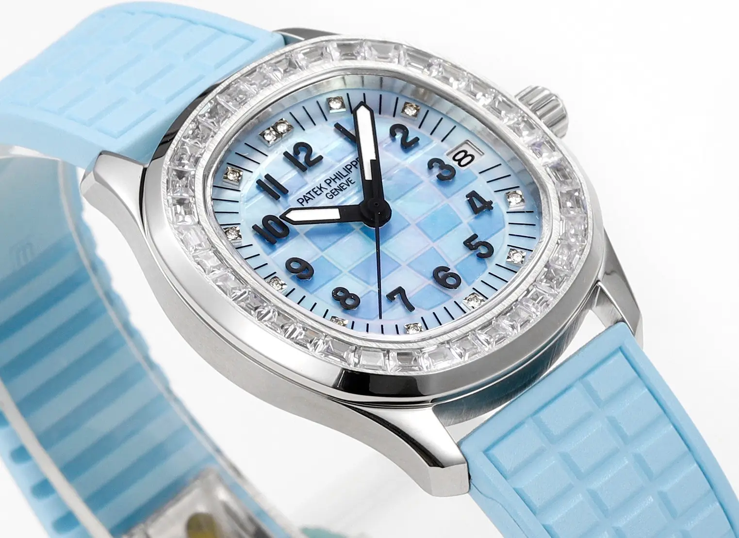 PF Factory Patek Philippe Aquanaut Mechanical Watch Blue Rubber – Premium Super Clone Replica - 图片 9