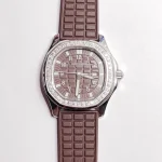 PF Factory Patek Philippe Aquanaut Quartz Brown Super Clone Replica Watch
