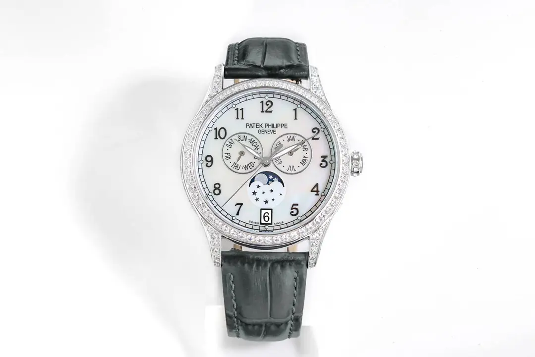 PF Factory Patek Philippe Complications 4947R White Dial Leather Super Clone Replica Watch – Premium Replica Watches