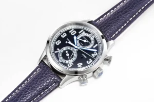 PF Factory Patek Philippe Complications 5924G Blue Leather Super Clone Replica Watch