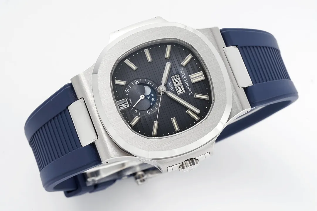 PF Factory Patek Philippe Nautilus 5726/1A Blue Rubber Super Clone Replica Watch - 图片 7