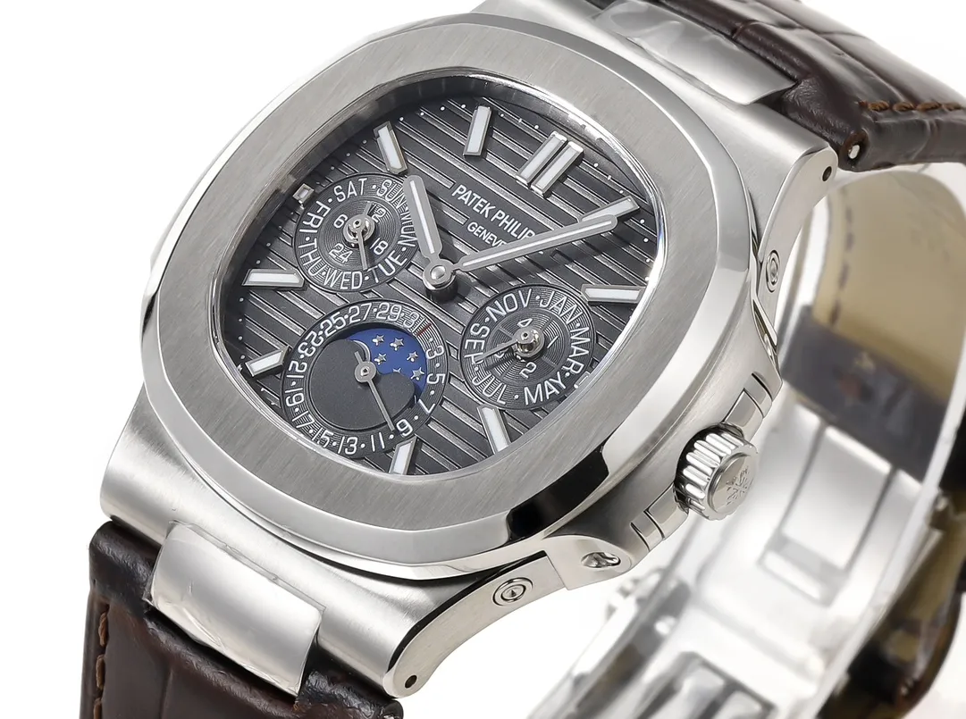 PF Factory Patek Philippe Nautilus 5740/1G Grey Perpetual Super Clone Watch - 图片 4