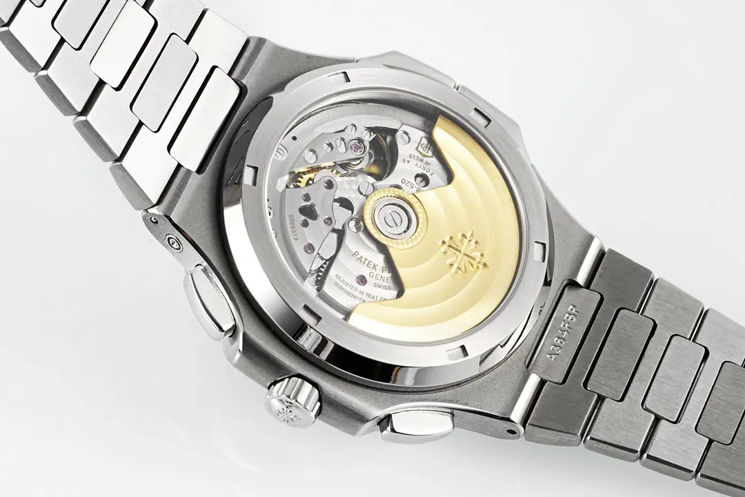 PF Factory Patek Philippe Nautilus 5990/1A Dual Time Steel Black Super Clone Replica Watch - 图片 9