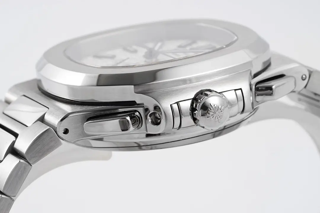 PPF Factory Patek Philippe 5980 Silver Chronograph Super Clone Replica Watch - 图片 7