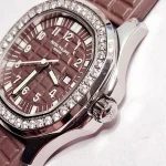 PPF Factory Patek Philippe Aquanaut Quartz Brown Super Clone Replica Watch