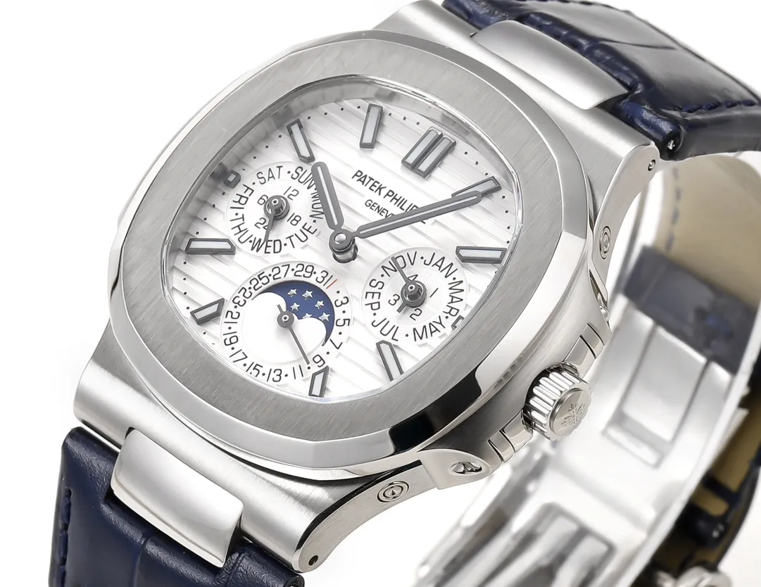 PPF Factory Patek Philippe Nautilus 5740 White Blue Super Clone Replica Watch - 图片 4