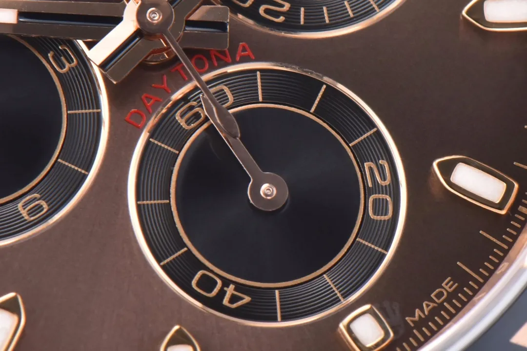 VS Factory Weighted Rolex Daytona Watch with Black Rubber Strap, Brown Dial, and Exquisite VSF Watches Craftsmanship - 图片 5