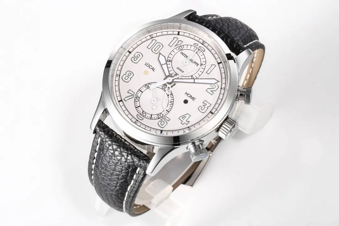 R8 Factory Patek Philippe 5924G White Dial Leather Strap Super Clone Replica Watch - 图片 4