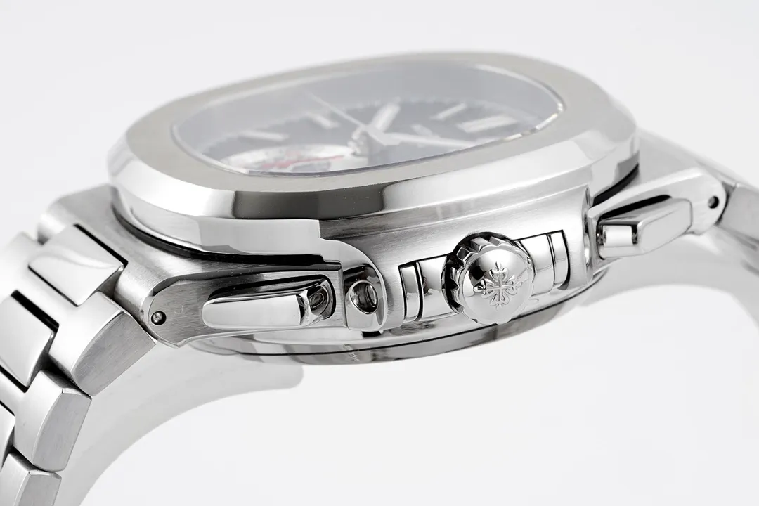 R8 Factory Patek Philippe 5980 Nautilus Black Dial Steel Super Clone Replica Watch - 图片 7