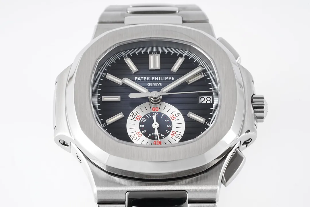 R8 Factory Patek Philippe 5980 Nautilus Blue Dial Steel Super Clone Replica Watch - 图片 3