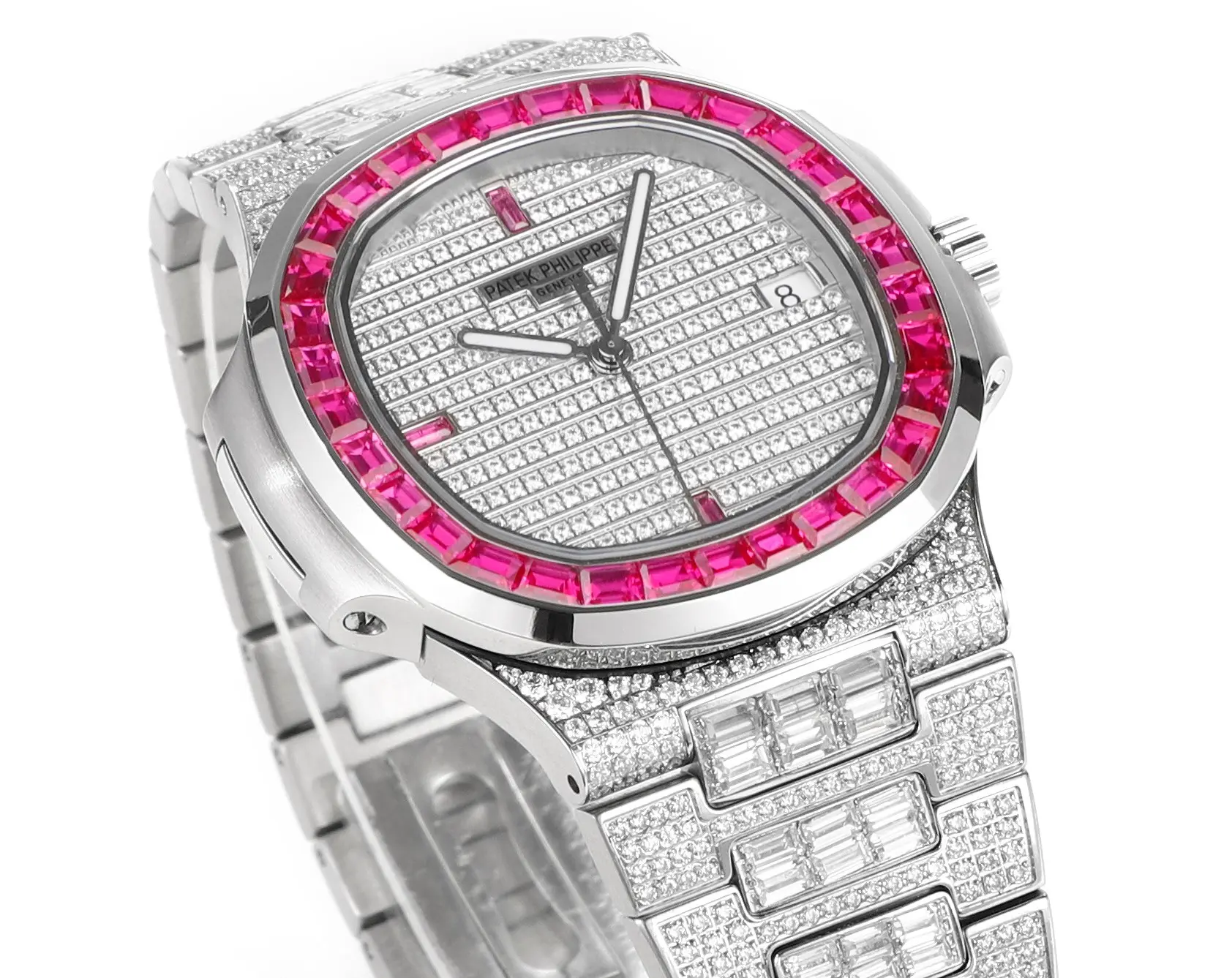 R8 Factory Patek Philippe Nautilus 5719 White Gold Super Clone Replica Watch - 图片 3