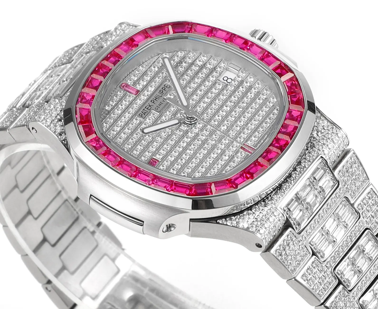 R8 Factory Patek Philippe Nautilus 5719 White Gold Super Clone Replica Watch - 图片 5