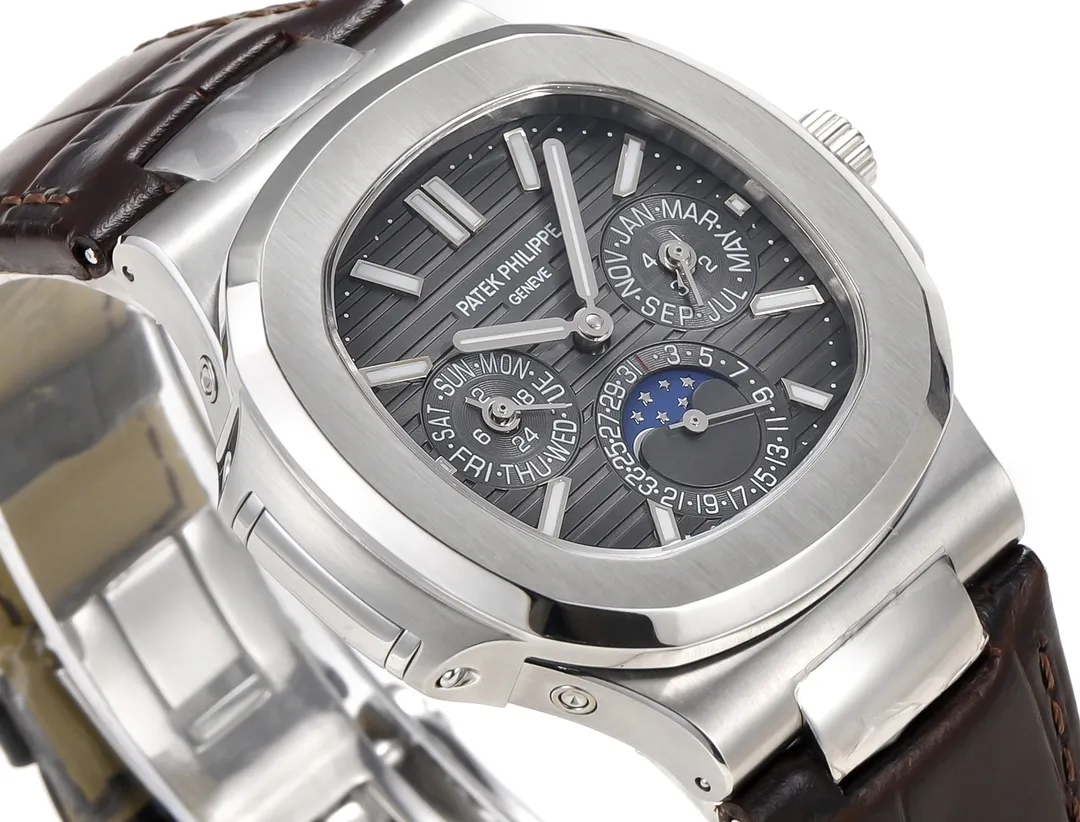 R8 Factory Patek Philippe Nautilus 5740/1G Grey Perpetual Super Clone Watch - 图片 5