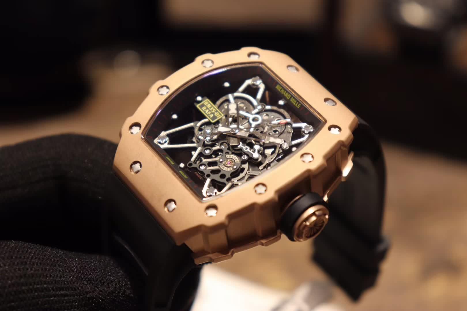 Replica Richard Mille Nadal RM 35-01 Rafa ZF V2 Rose Gold - 图片 4