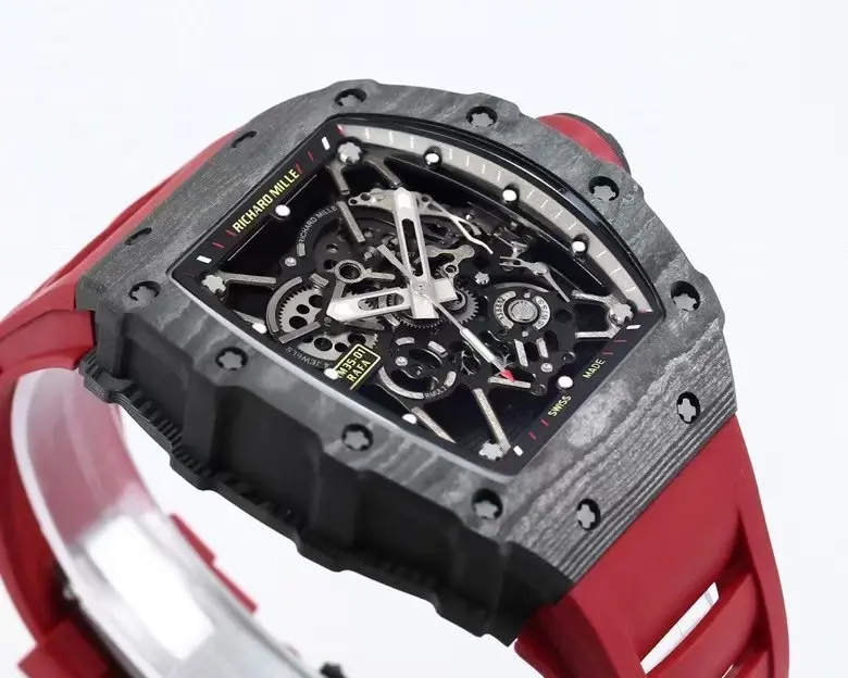 Richard Mille RM 35-01 Rafael Nadal Red Rubber Super Clone Luxury Watch - 图片 6