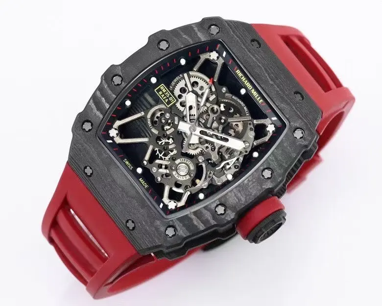 Richard Mille RM 35-01 Rafael Nadal Red Rubber Super Clone Luxury Watch - 图片 8