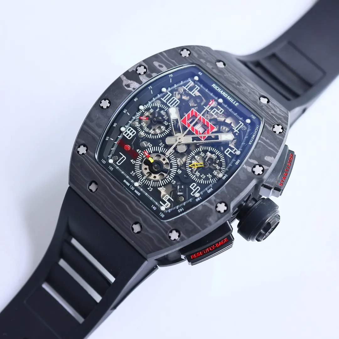 ZF Factory Richard Mille RM011-FM Black Chronograph Super Clone Watch – Premium Replica Richard Mille - 图片 9