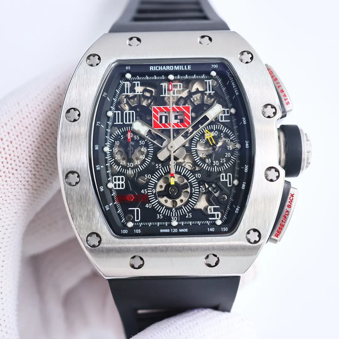 ZF Factory Richard Mille RM011-FM Titanium Chronograph Black – Super Clone Watches - 图片 2