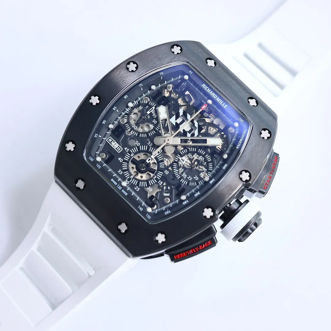 ZF Factory Richard Mille RM011-FM White Strap Super Clone Watch – Premium Replica Richard Mille - 图片 9