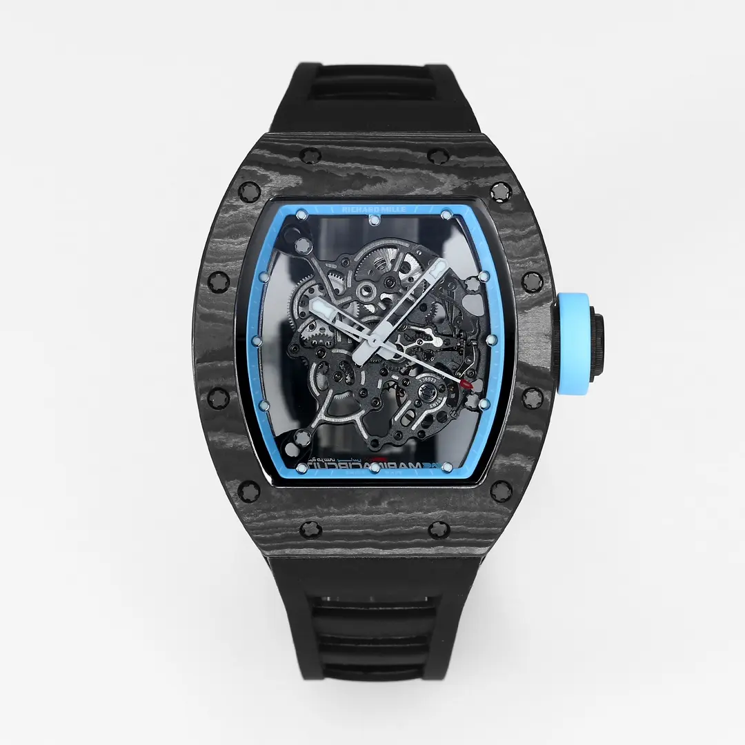 ZF Factory Richard Mille RM055 Carbon Fiber Black Super Clone Luxury Watch