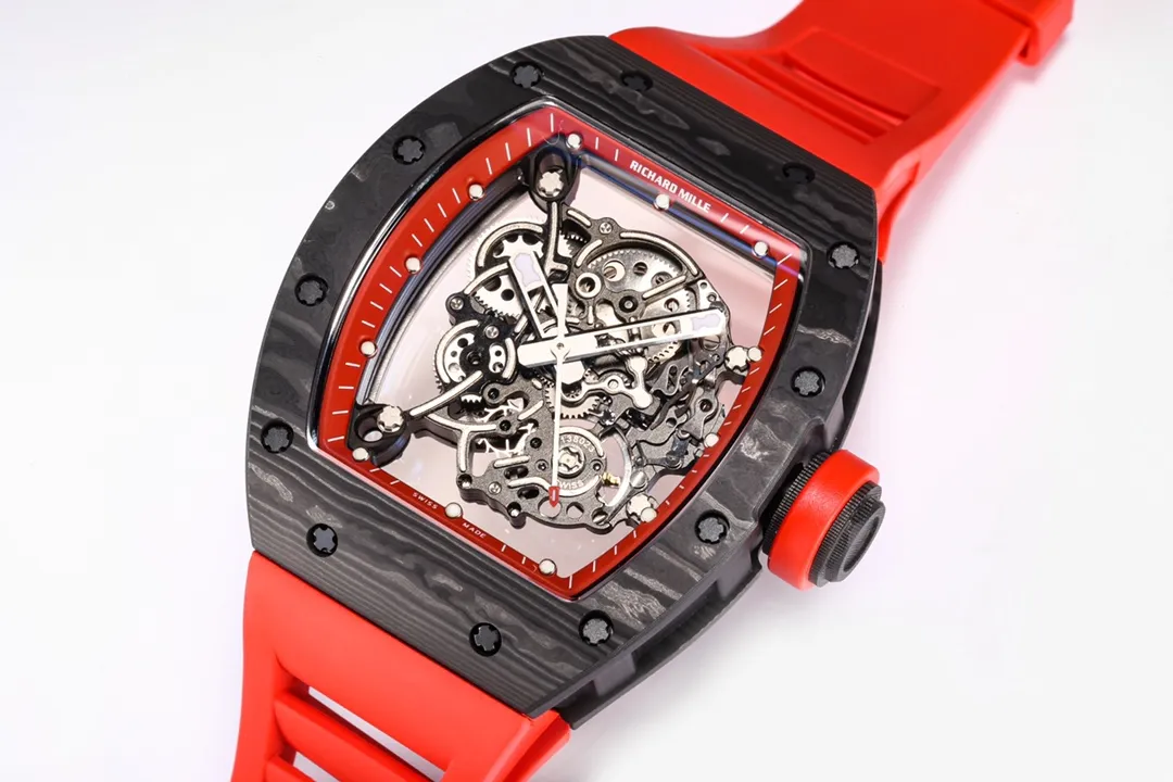 ZF Factory Richard Mille RM055 NTPT Carbon Red Strap – Premium Super Clone Watch - 图片 7