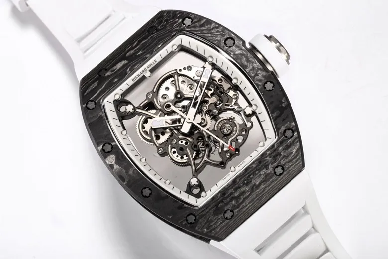 ZF Factory Richard Mille RM055 NTPT Carbon White Rubber – Premium Super Clone Watch - 图片 4