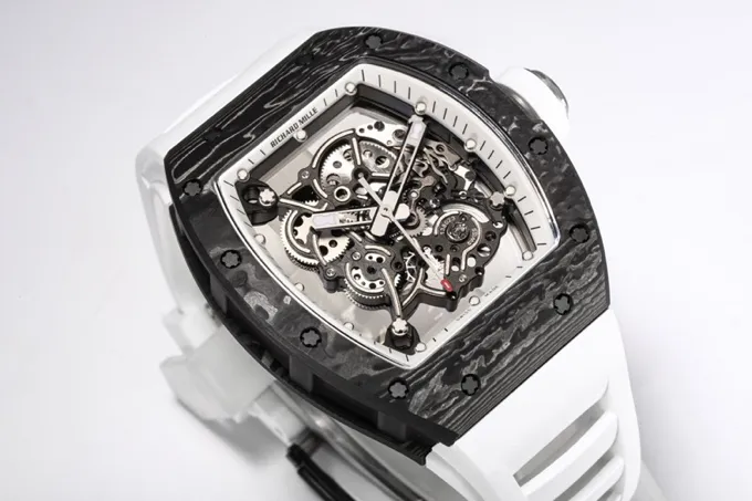 ZF Factory Richard Mille RM055 NTPT Carbon White Rubber – Premium Super Clone Watch - 图片 9