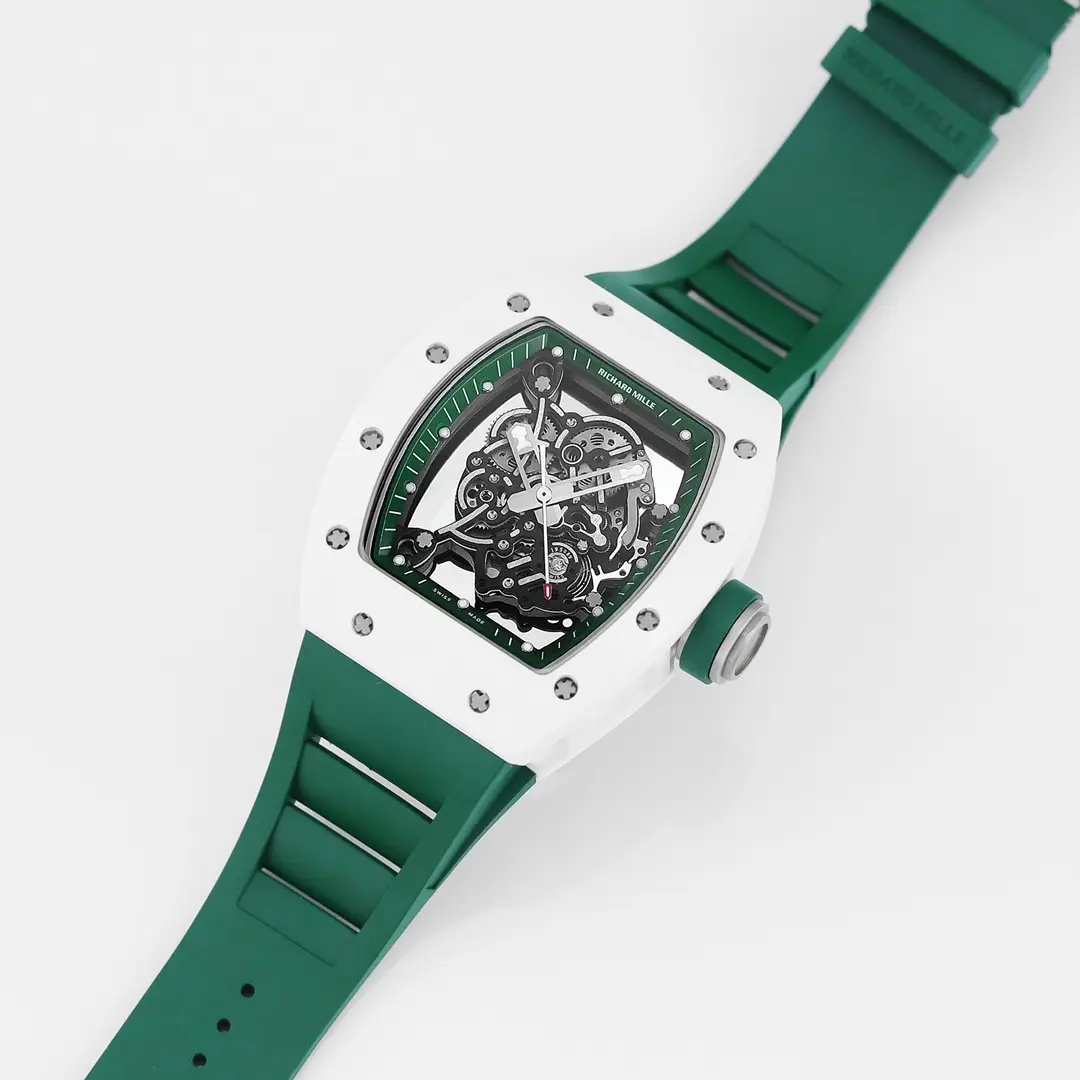 ZF Factory Richard Mille White Ceramic Green Strap Super Clone Watch – Premium Replica Richard Mille - 图片 4