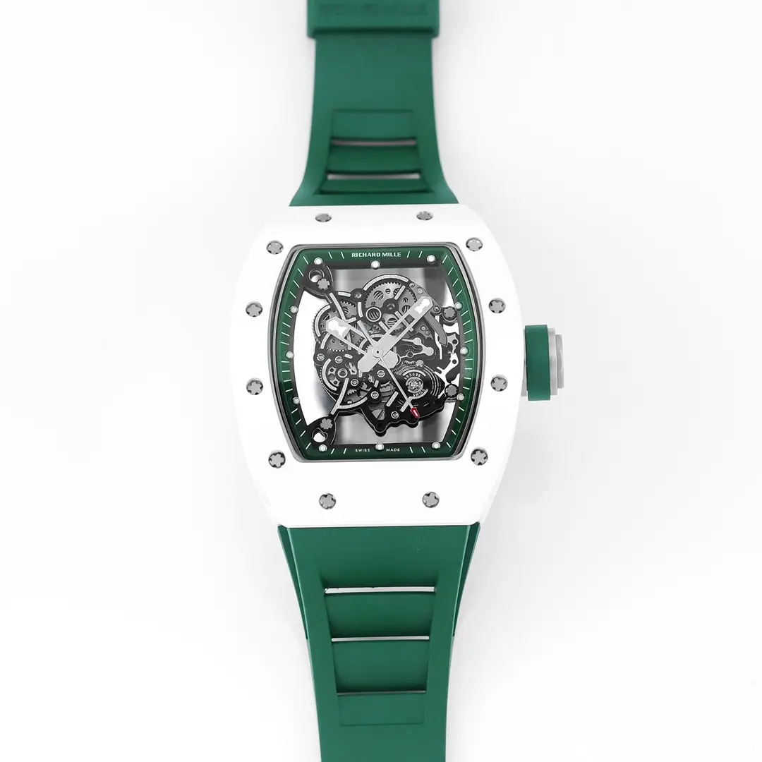 ZF Factory Richard Mille White Ceramic Green Strap Super Clone Watch – Premium Replica Richard Mille - 图片 9