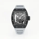 RM Factory Richard Mille Black Ceramic Watch Grey Strap – Premium Super Clone Watches