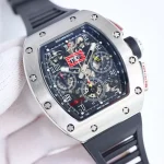 RM Factory Richard Mille RM011-FM Titanium Chronograph Black – Super Clone Watches