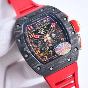 RM Factory Richard Mille RM011-FM Titanium Red Strap – Premium Super Clone Watch