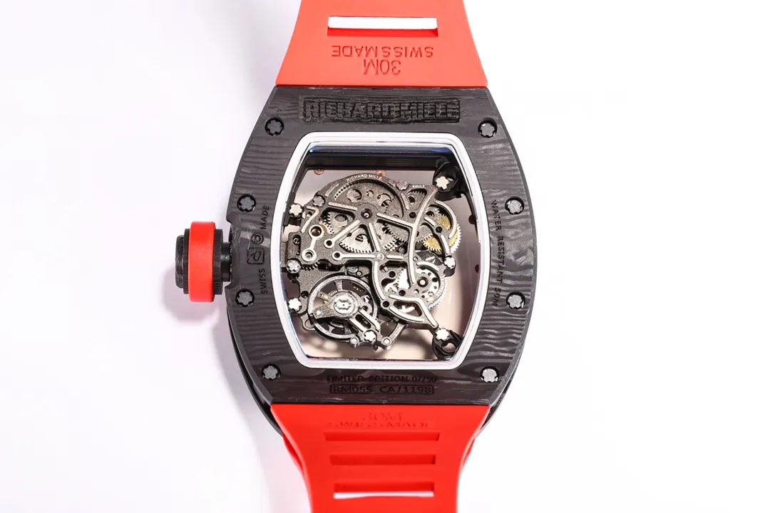 RM Factory Richard Mille RM055 NTPT Carbon Red Strap – Premium Super Clone Watch - 图片 9