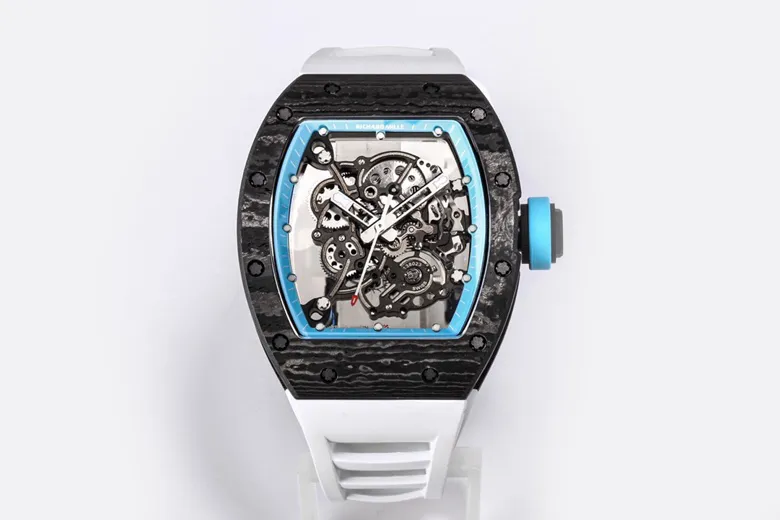 RM Factory Richard Mille RM055 NTPT Carbon White Rubber – Premium Super Clone Watch