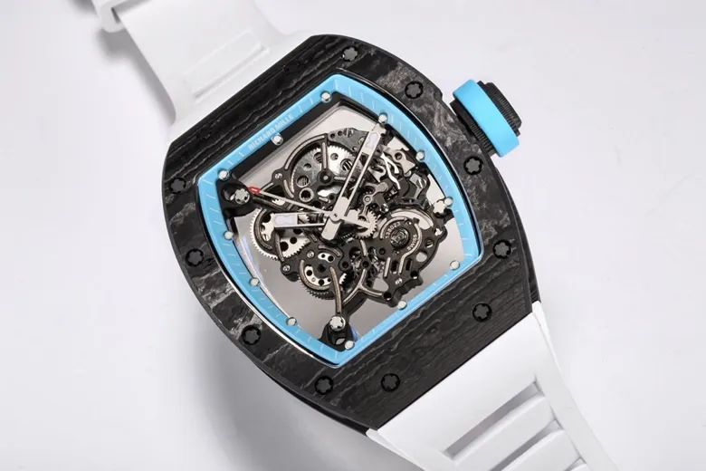 RM Factory Richard Mille RM055 NTPT Carbon White Rubber – Premium Super Clone Watch - 图片 3