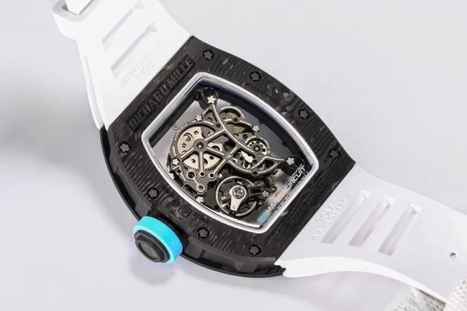 RM Factory Richard Mille RM055 NTPT Carbon White Rubber – Premium Super Clone Watch - 图片 7
