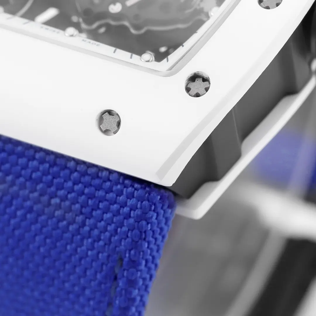 RM Factory Richard Mille White Ceramic Blue Strap Super Clone Watch – Premium Replica Richard Mille Watch - 图片 5
