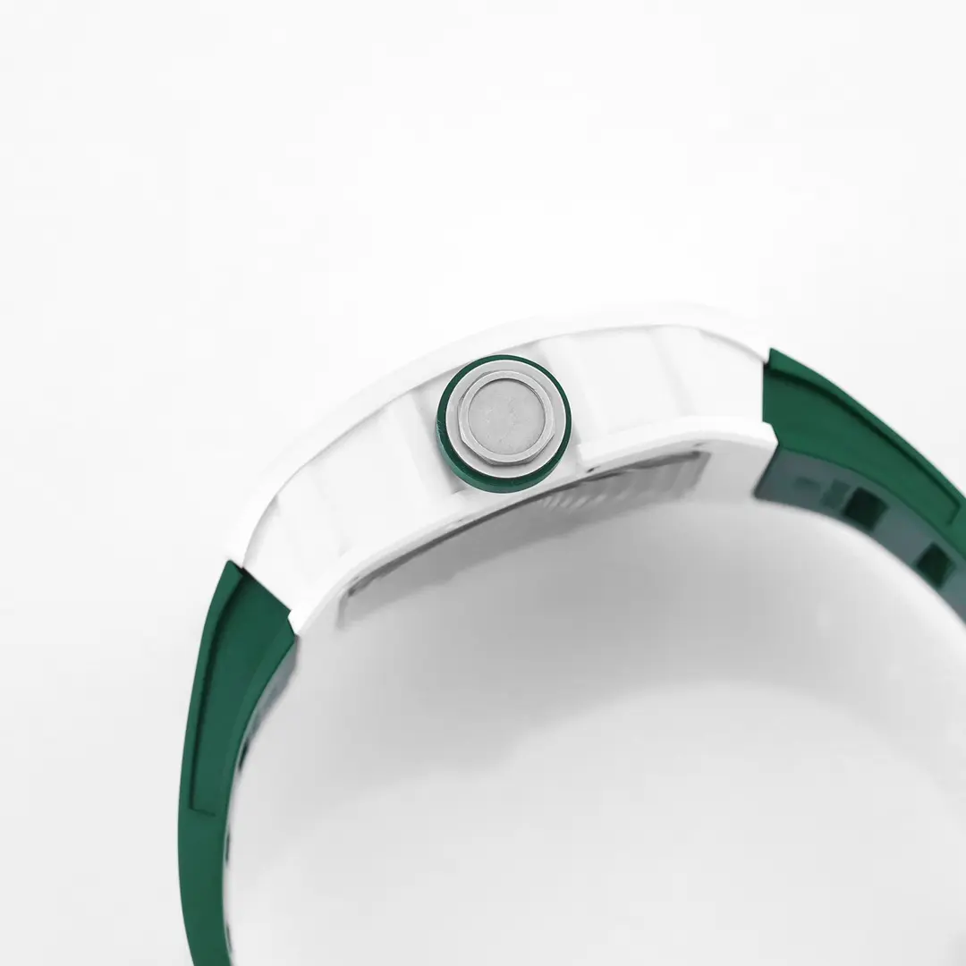 RM Factory Richard Mille White Ceramic Green Strap Super Clone Watch – Premium Replica Richard Mille - 图片 3