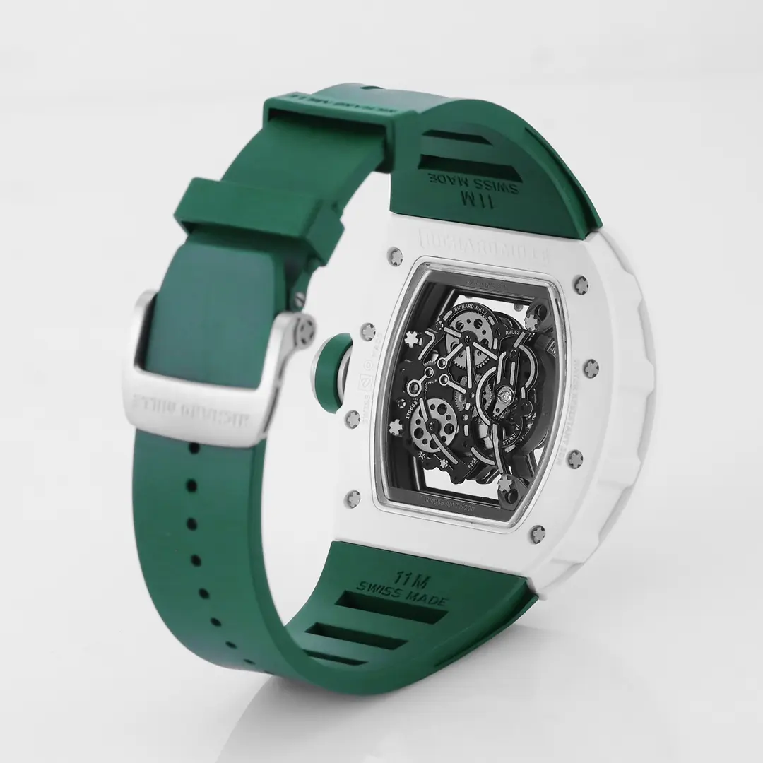 RM Factory Richard Mille White Ceramic Green Strap Super Clone Watch – Premium Replica Richard Mille - 图片 7