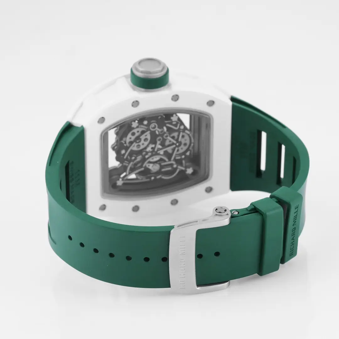 RM Factory Richard Mille White Ceramic Green Strap Super Clone Watch – Premium Replica Richard Mille - 图片 8