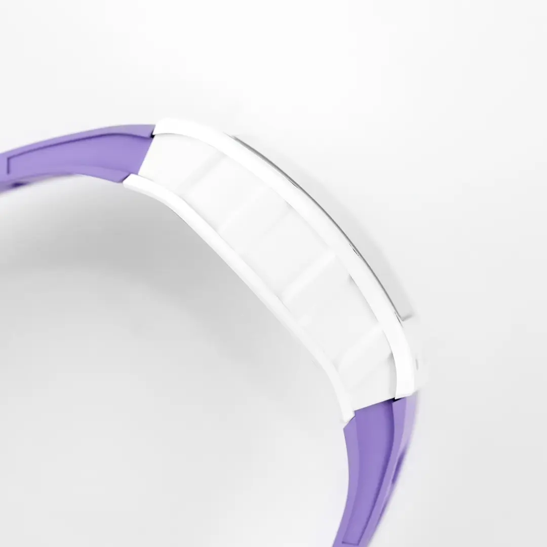 RM Factory Richard Mille White Ceramic Purple Strap – Super Clone Watch Replica - 图片 3