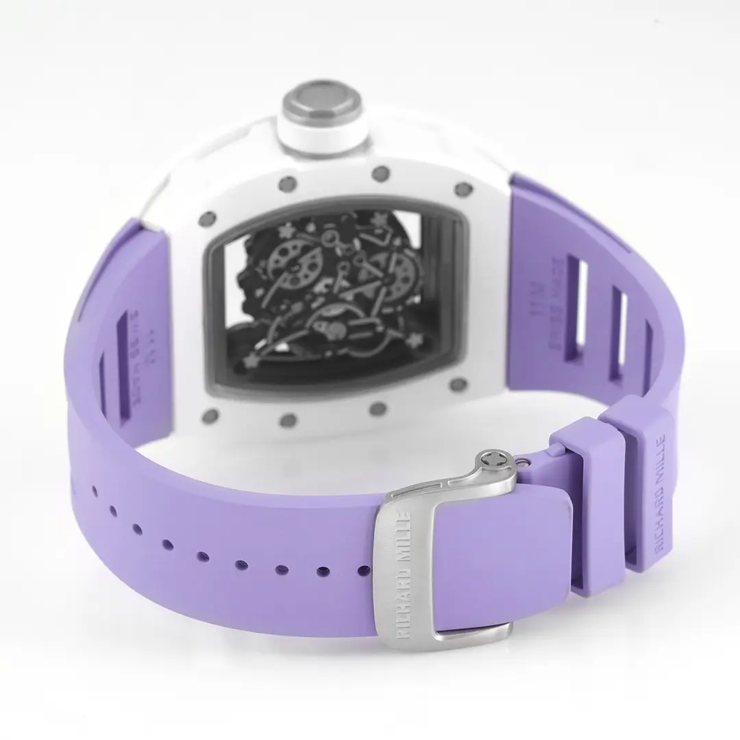 RM Factory Richard Mille White Ceramic Purple Strap – Super Clone Watch Replica - 图片 7